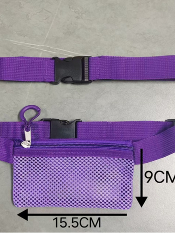 Sportska torbica za struk za učenike – prozračna, ultra lagana poliester, mladenački kampus stil