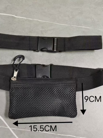 Sportska torbica za struk za učenike – prozračna, ultra lagana poliester, mladenački kampus stil