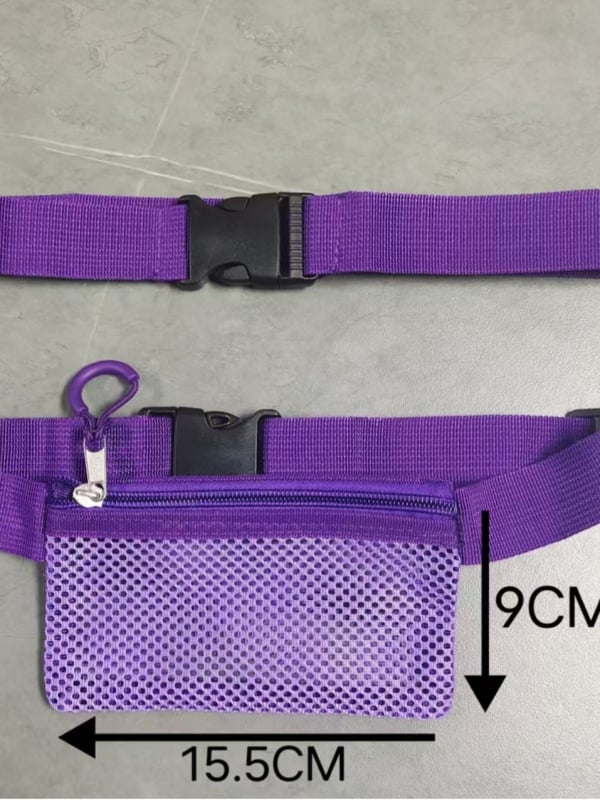 Sportska torbica za struk za učenike – prozračna, ultra lagana poliester, mladenački kampus stil