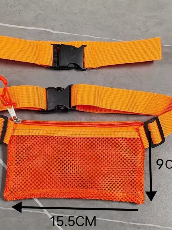 Sportska torbica za struk za učenike – prozračna, ultra lagana poliester, mladenački kampus stil