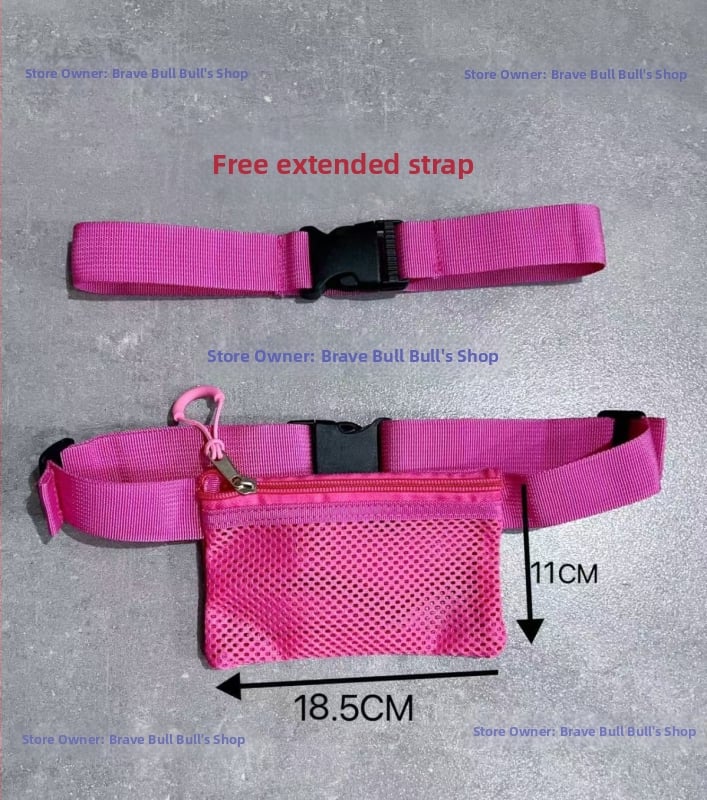 Sportska torbica za struk za učenike – prozračna, ultra lagana poliester, mladenački kampus stil