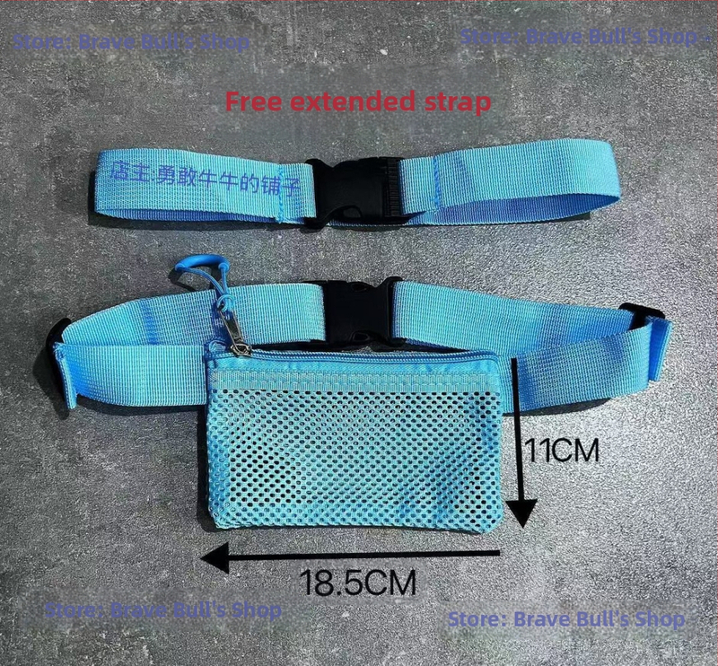 Sportska torbica za struk za učenike – prozračna, ultra lagana poliester, mladenački kampus stil