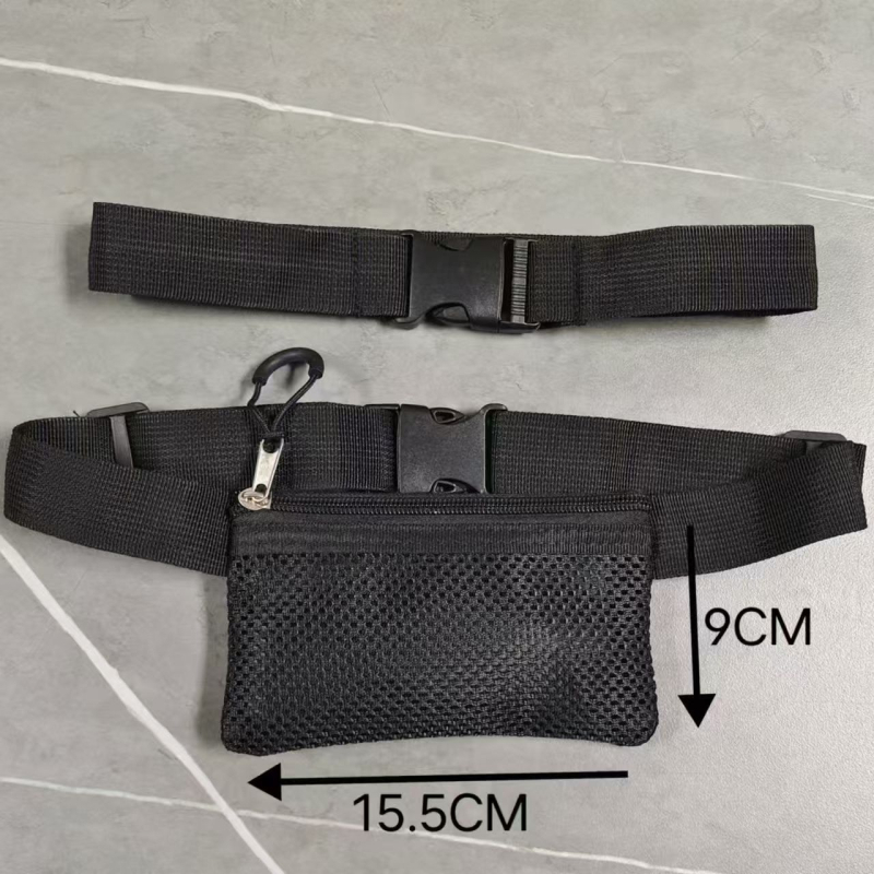 Sportska torbica za struk za učenike – prozračna, ultra lagana poliester, mladenački kampus stil