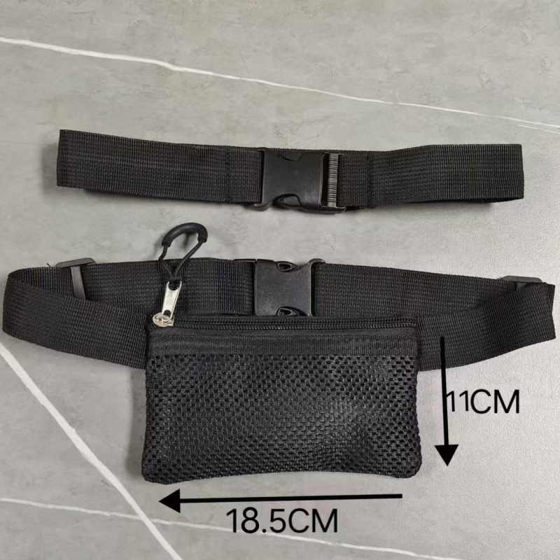 Sportska torbica za struk za učenike – prozračna, ultra lagana poliester, mladenački kampus stil