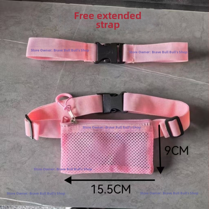 Sportska torbica za struk za učenike – prozračna, ultra lagana poliester, mladenački kampus stil