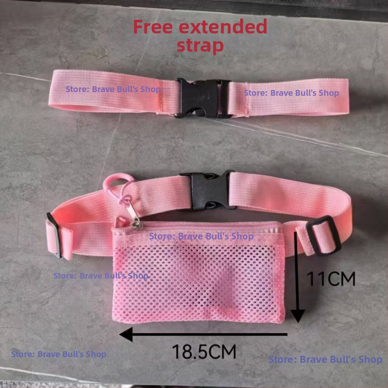 Sportska torbica za struk za učenike – prozračna, ultra lagana poliester, mladenački kampus stil