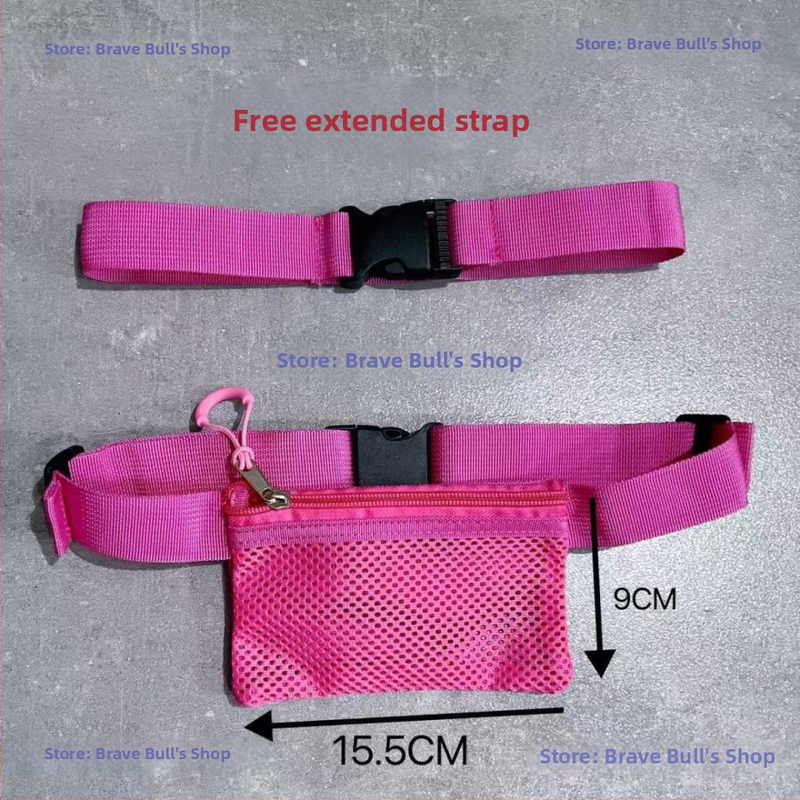 Sportska torbica za struk za učenike – prozračna, ultra lagana poliester, mladenački kampus stil