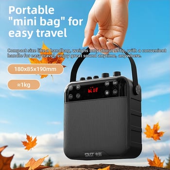 K29 Bluetooth zvučnik sa snimanjem za vanjski ples, 20W, BT 5.0, baterija 2000–4000 mAh, frekvencijski raspon 100 Hz–20 kHz, SNR ≥75 dB