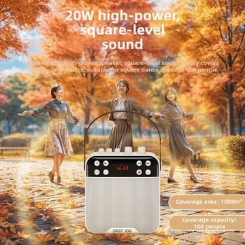 K29 Bluetooth zvučnik sa snimanjem za vanjski ples, 20W, BT 5.0, baterija 2000–4000 mAh, frekvencijski raspon 100 Hz–20 kHz, SNR ≥75 dB