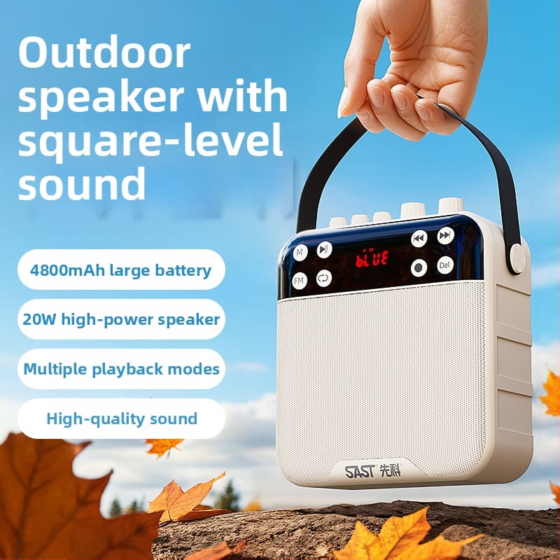 K29 Bluetooth zvučnik sa snimanjem za vanjski ples, 20W, BT 5.0, baterija 2000–4000 mAh, frekvencijski raspon 100 Hz–20 kHz, SNR ≥75 dB