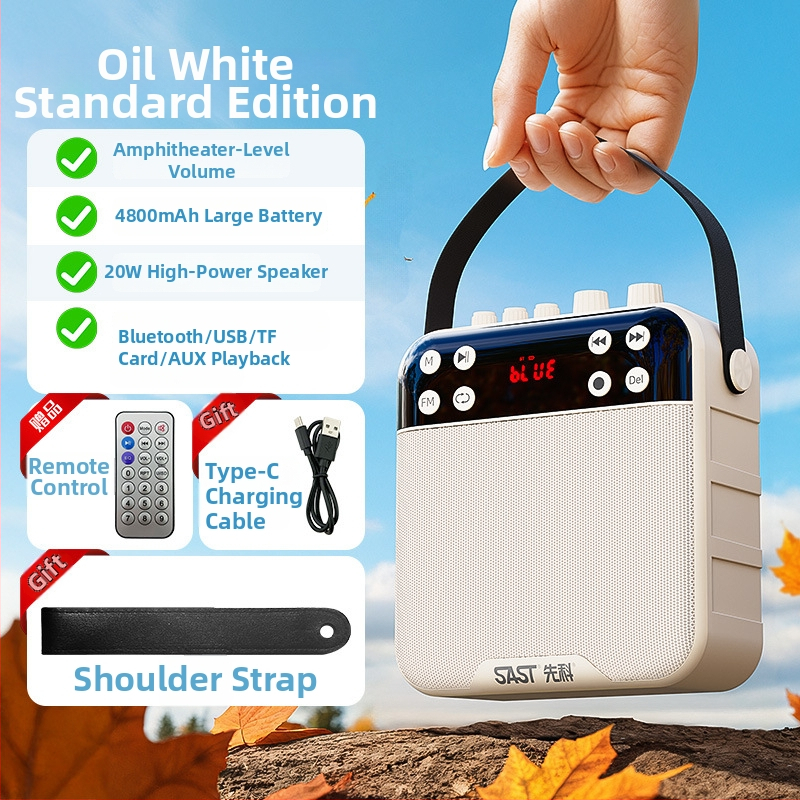 K29 Bluetooth zvučnik sa snimanjem za vanjski ples, 20W, BT 5.0, baterija 2000–4000 mAh, frekvencijski raspon 100 Hz–20 kHz, SNR ≥75 dB