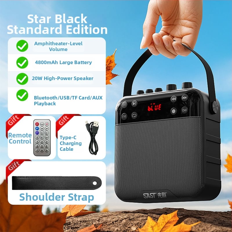 K29 Bluetooth zvučnik sa snimanjem za vanjski ples, 20W, BT 5.0, baterija 2000–4000 mAh, frekvencijski raspon 100 Hz–20 kHz, SNR ≥75 dB