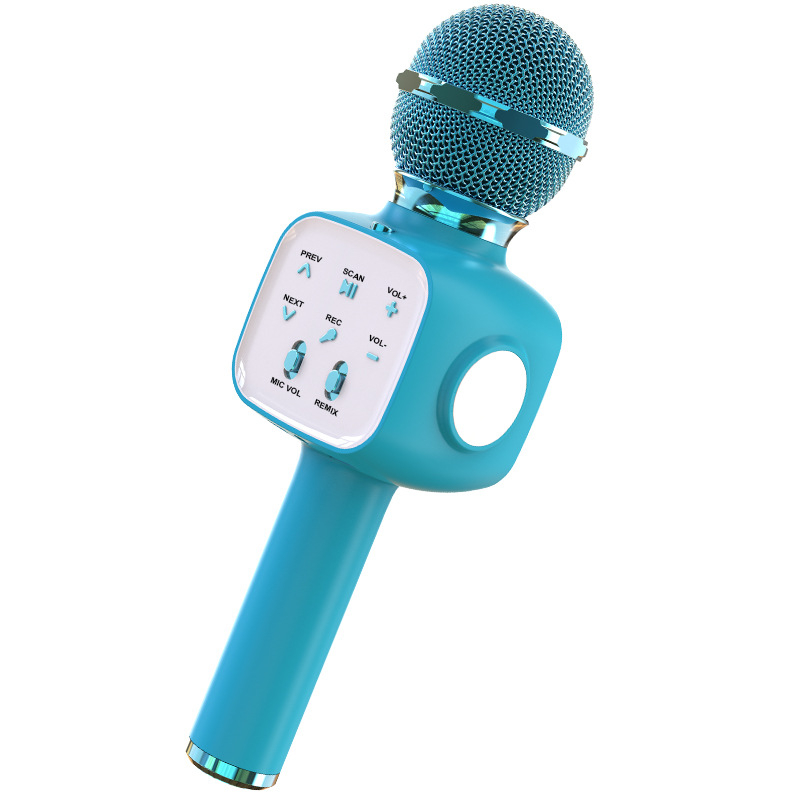 Detský Bluetooth mikrofón — prenosný bezdrôtový mikrofón na karaoke, vstavaná batéria, Bluetooth 5.3, 100 Hz-20 kHz, výdrž batérie 3-6 h