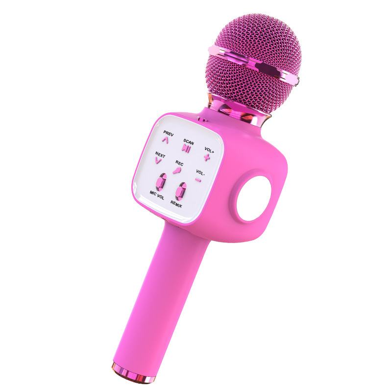 Detský Bluetooth mikrofón — prenosný bezdrôtový mikrofón na karaoke, vstavaná batéria, Bluetooth 5.3, 100 Hz-20 kHz, výdrž batérie 3-6 h