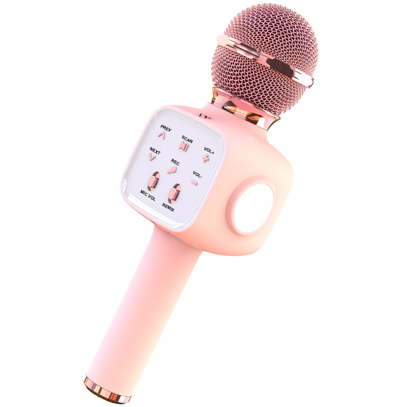 Detský Bluetooth mikrofón — prenosný bezdrôtový mikrofón na karaoke, vstavaná batéria, Bluetooth 5.3, 100 Hz-20 kHz, výdrž batérie 3-6 h