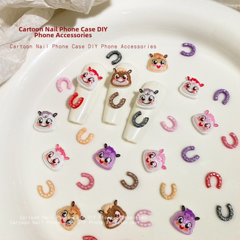 Dodaci za nokte - karikaturni ukrasi od smole, Princess serija, jednostavan stil (Materijal: Smola; Uzorak: Karikatura; Serija: Princess; Stil: Jednostavan)