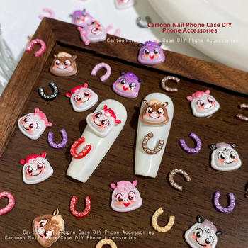 Dodaci za nokte - karikaturni ukrasi od smole, Princess serija, jednostavan stil (Materijal: Smola; Uzorak: Karikatura; Serija: Princess; Stil: Jednostavan)