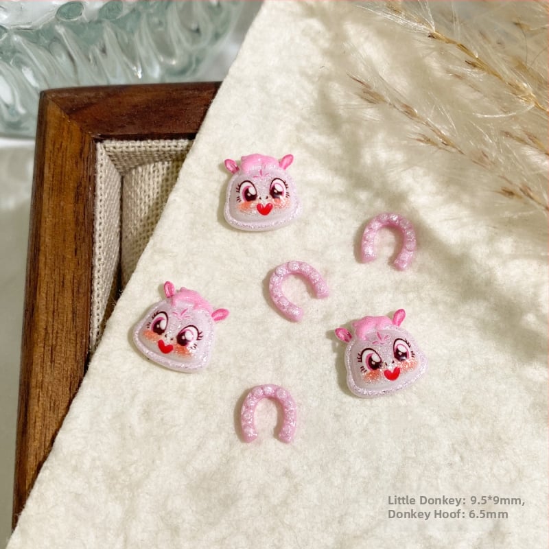 Dodaci za nokte - karikaturni ukrasi od smole, Princess serija, jednostavan stil (Materijal: Smola; Uzorak: Karikatura; Serija: Princess; Stil: Jednostavan)