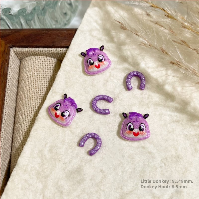 Dodaci za nokte - karikaturni ukrasi od smole, Princess serija, jednostavan stil (Materijal: Smola; Uzorak: Karikatura; Serija: Princess; Stil: Jednostavan)