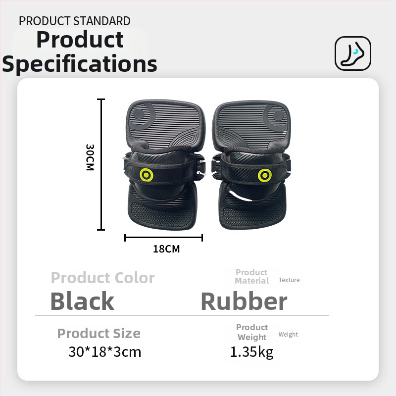 Lighthouse Προστατευτικά Ποδιού Υδροφολίου Χωρίς Κίνηση, Παχύτερες Στερεωμένες Λουρίδες Για Kite Surf, Καουτσούκ, Αντιολισθητικά