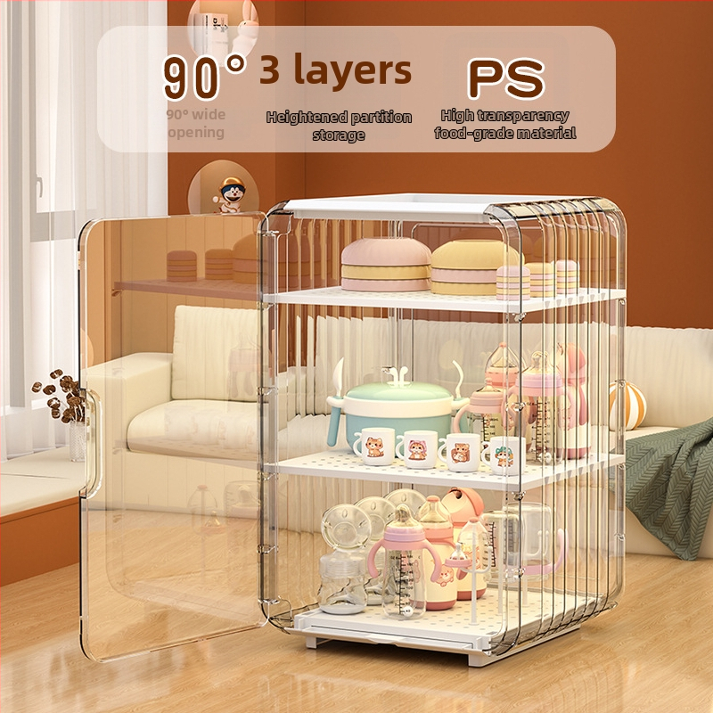 Κουτί αποθήκευσης μπιμπερού και βάση στέγνωσης – Υλικό PS, 18L, Μετακινούμενο, Απλός και μοντέρνος σχεδιασμός