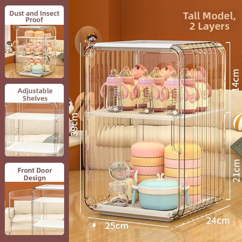 Κουτί αποθήκευσης μπιμπερού και βάση στέγνωσης – Υλικό PS, 18L, Μετακινούμενο, Απλός και μοντέρνος σχεδιασμός