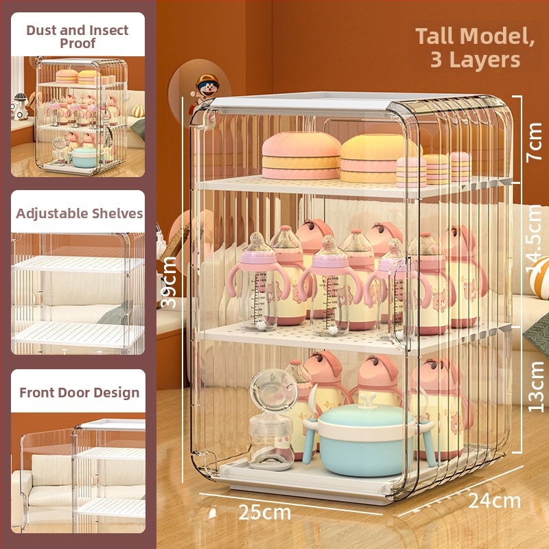 Κουτί αποθήκευσης μπιμπερού και βάση στέγνωσης – Υλικό PS, 18L, Μετακινούμενο, Απλός και μοντέρνος σχεδιασμός