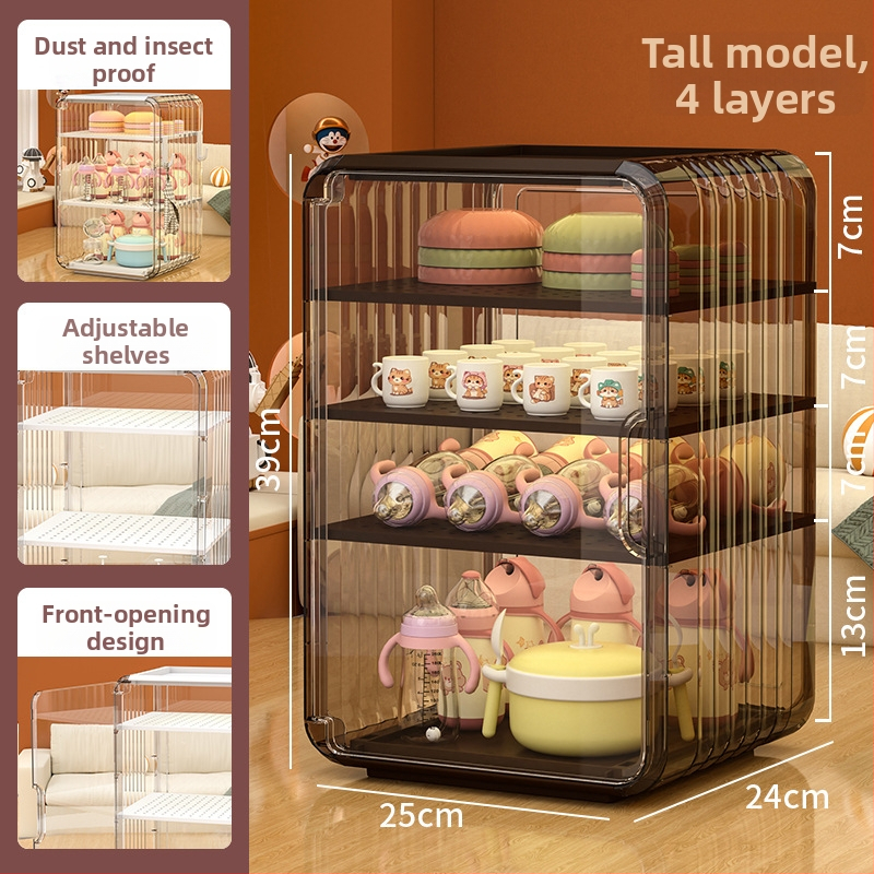 Κουτί αποθήκευσης μπιμπερού και βάση στέγνωσης – Υλικό PS, 18L, Μετακινούμενο, Απλός και μοντέρνος σχεδιασμός