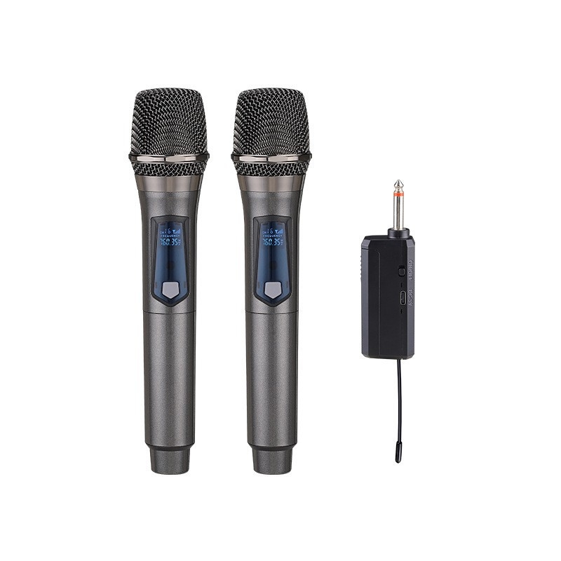 Kablenski ručni dinamički mikrofon za kućnu i scensku upotrebu, model 108; izmjenjiva baterija 800-1000 mAh; trajanje baterije 6-8 sati; frekvencijski odziv 100 Hz-20 kHz