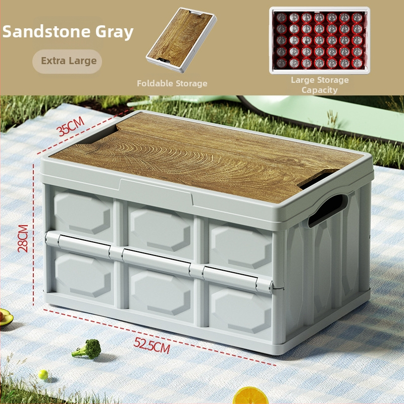 Εξωτερικό πτυσσόμενο κουτί αποθήκευσης για το πορτμπαγκάζ αυτοκινήτου, πλαστικό PP, χωρητικότητα 50–60 L, πολυλειτουργικό