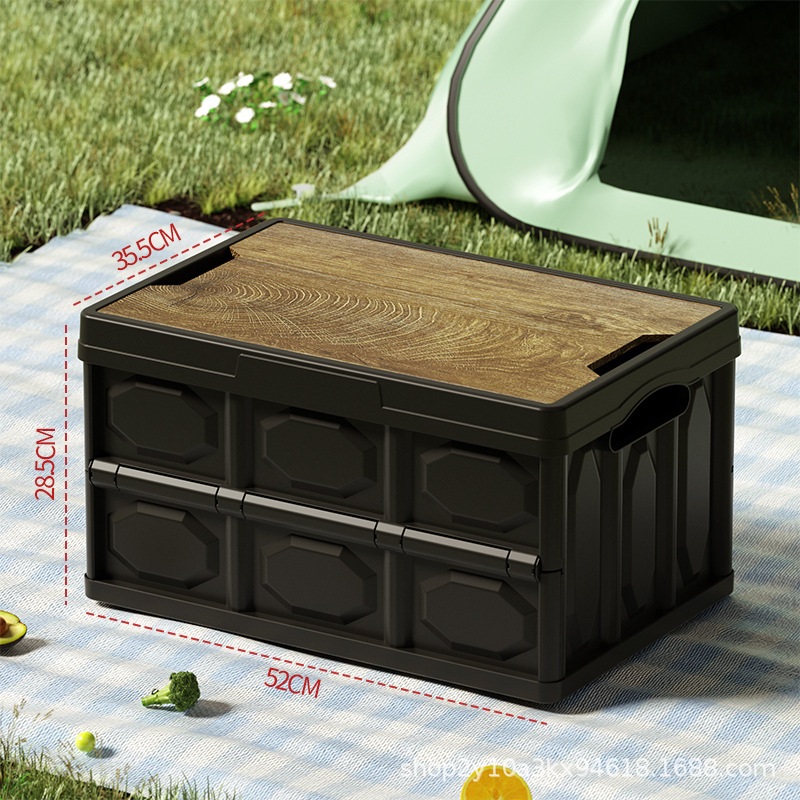 Εξωτερικό πτυσσόμενο κουτί αποθήκευσης για το πορτμπαγκάζ αυτοκινήτου, πλαστικό PP, χωρητικότητα 50–60 L, πολυλειτουργικό