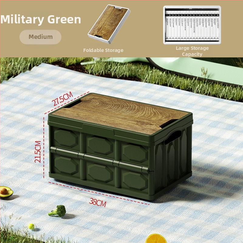 Εξωτερικό πτυσσόμενο κουτί αποθήκευσης για το πορτμπαγκάζ αυτοκινήτου, πλαστικό PP, χωρητικότητα 50–60 L, πολυλειτουργικό