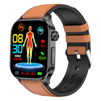 ET580 Bluetooth ECG pametni sat s praćenjem glukoze u krvi, otkucaja srca i krvnog tlaka, zasićenosti kisikom i praćenja sna