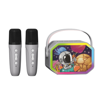 Dječji Bluetooth karaoke mikrofon — sve-u-jednom, ugrađena baterija, izlaz 6W, frekvencijski raspon 20Hz–20kHz, SNR ≥70dB