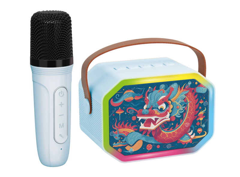 Dječji Bluetooth karaoke mikrofon — sve-u-jednom, ugrađena baterija, izlaz 6W, frekvencijski raspon 20Hz–20kHz, SNR ≥70dB