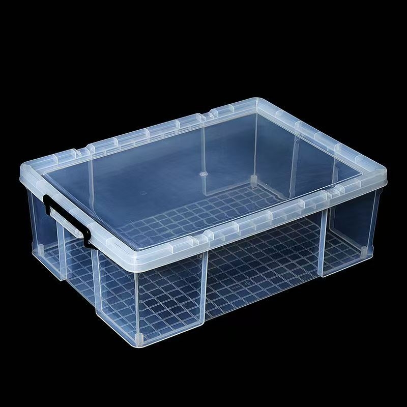 Kutija za skladištenje automobila - prozirna, pravokutna, kut s oštrim kutem, 40 L, PP materijal
