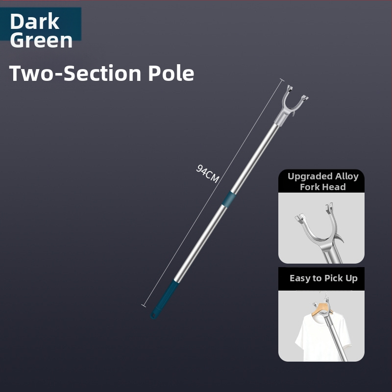 Tijiajing kovová teleskopická tyč na sušenie bielizne, balkónový vešiak, moderný minimalistický štýl