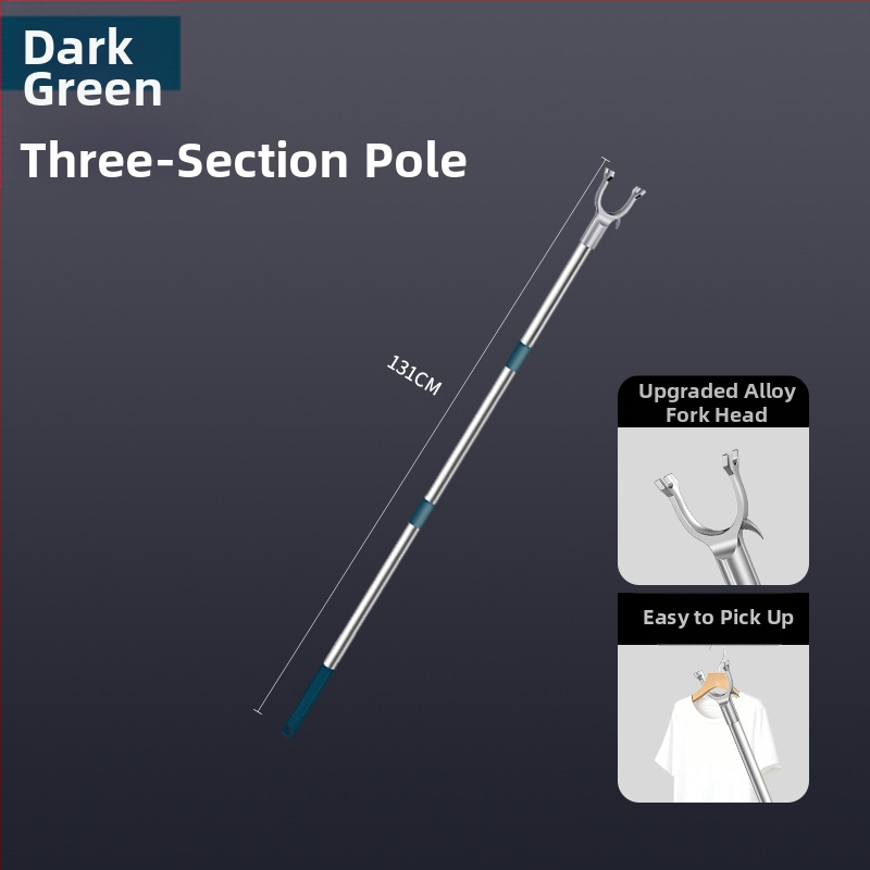 Tijiajing kovová teleskopická tyč na sušenie bielizne, balkónový vešiak, moderný minimalistický štýl