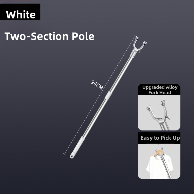 Tijiajing kovová teleskopická tyč na sušenie bielizne, balkónový vešiak, moderný minimalistický štýl