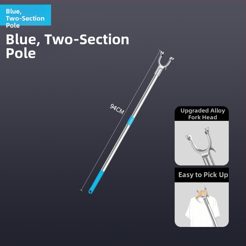 Tijiajing kovová teleskopická tyč na sušenie bielizne, balkónový vešiak, moderný minimalistický štýl