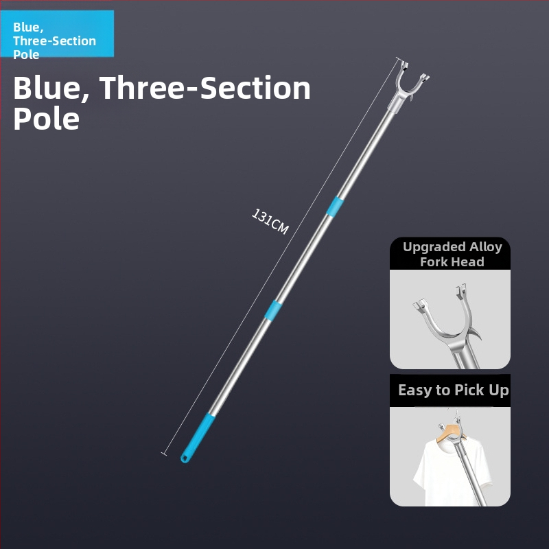Tijiajing kovová teleskopická tyč na sušenie bielizne, balkónový vešiak, moderný minimalistický štýl