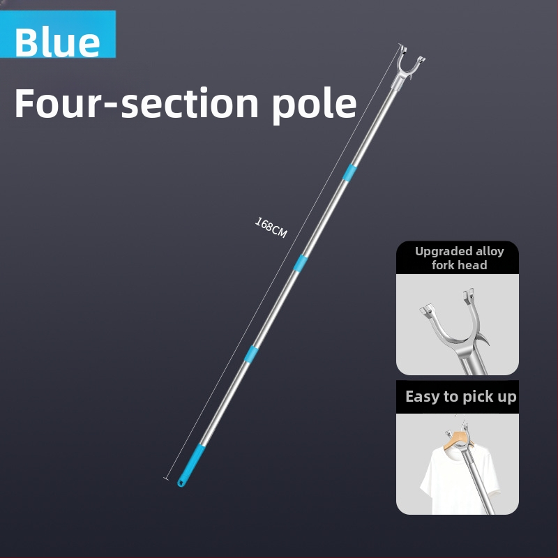 Tijiajing kovová teleskopická tyč na sušenie bielizne, balkónový vešiak, moderný minimalistický štýl