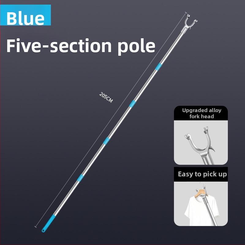 Tijiajing kovová teleskopická tyč na sušenie bielizne, balkónový vešiak, moderný minimalistický štýl