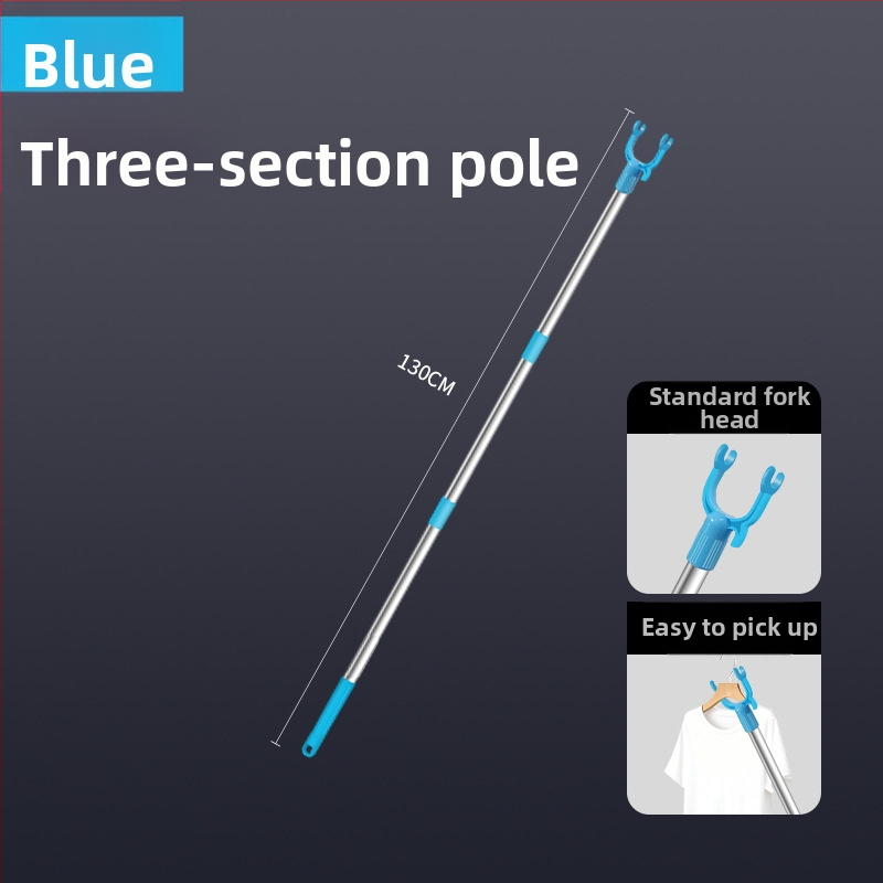 Tijiajing kovová teleskopická tyč na sušenie bielizne, balkónový vešiak, moderný minimalistický štýl
