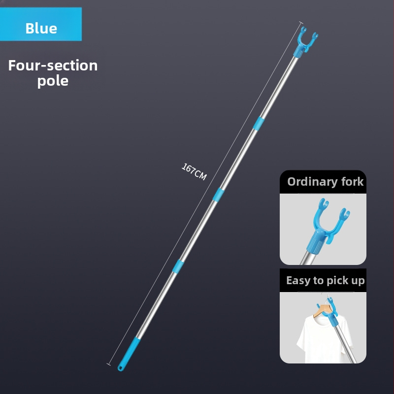 Tijiajing kovová teleskopická tyč na sušenie bielizne, balkónový vešiak, moderný minimalistický štýl
