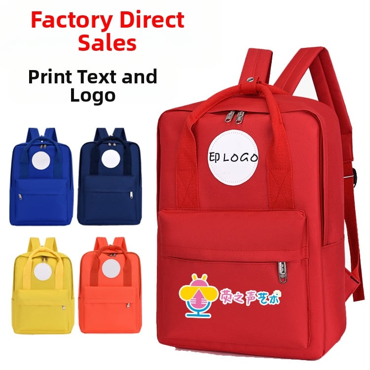 Nylon ruksak za osnovnoškolce s logotipom i prilagodbom, kapacitet 20-35L, zatvaranje na zip, dvostruke naramenice