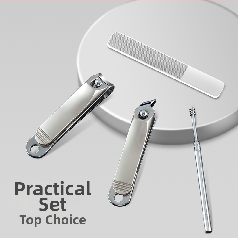 Blackant 7 τεμαχίων σετ κοπτών νυχιών με design Anti-Splash, εργαλείο κερί αυτιού, φορητό οικιακό κιτ περιποίησης ποδιών — γερμανική δεξιοτεχνία