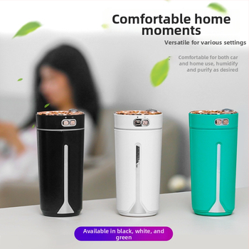 Automobilový zvlhčovač a rozprašovač vône, ABS materiál, napájanie 5V, výkon 2W, univerzálna kompatibilita, pokrytie až 10 m²