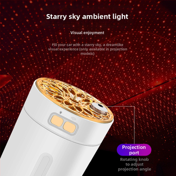 Automobilový zvlhčovač a rozprašovač vône, ABS materiál, napájanie 5V, výkon 2W, univerzálna kompatibilita, pokrytie až 10 m²