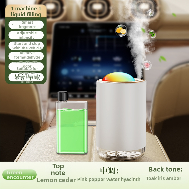 Διαχυτής αρωματοθεραπείας αυτοκινήτου, Μοντέλο CZ001; Υλικό ABS+PC; Ισχύς 1W USB φόρτιση; Τάση 3.7-5V; Βάρος 150 g